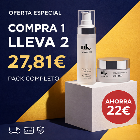 [COMPRA 1 LLEVA 2] EXFOLIANTE HIALURÓNICO + CREMA HYDRA NK+ (Renovación Completa)